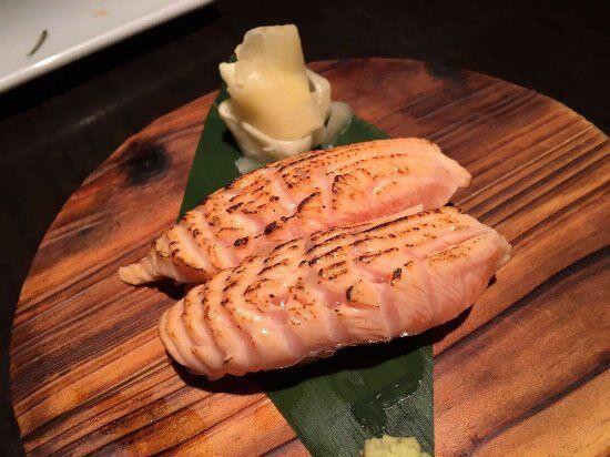 Smoke Salmon Sashimi