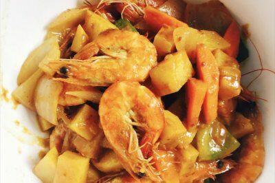 Shrimp Red Curry Sauce